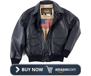 Landing Leathers Men's Air Force A-2 Flight Bomber Jacket