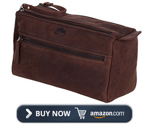 Rustic Town Leather Toiletry Bag